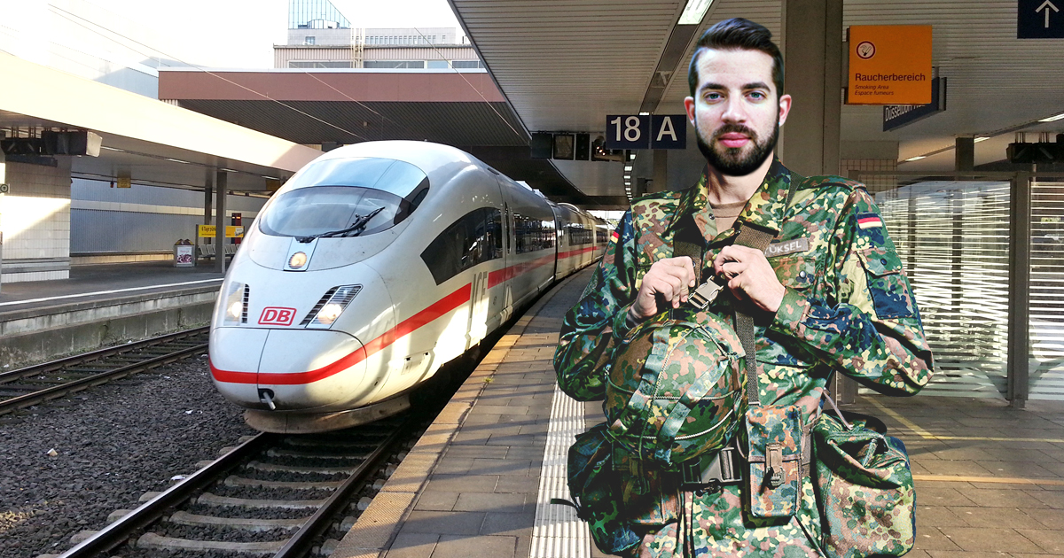 Noktara - Ausländer besorgt sich Bundeswehruniform, um kostenlos Bahn zu fahren