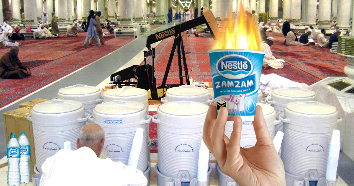 Brennendes Zamzam-Wasser: Nestlé betreibt Fracking in Mekka