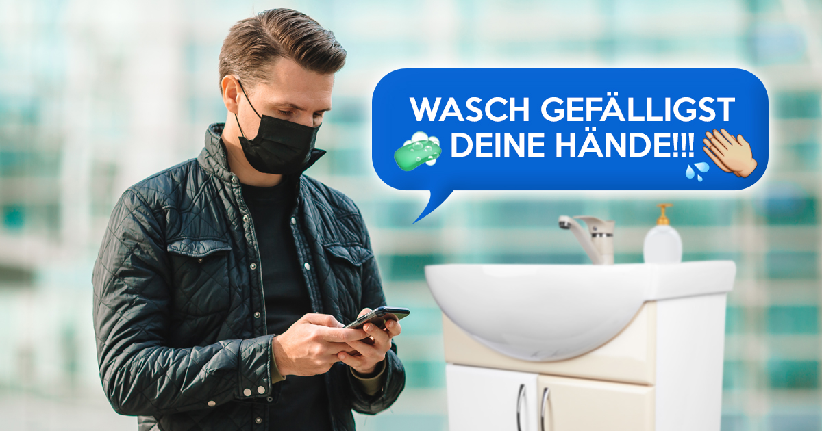 Noktara - Corona-App - Smartphone soll mit Emojis daran erinnern sich die Hände mit Seife zu waschen
