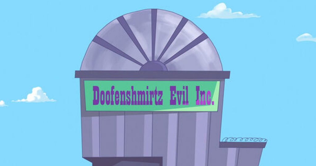 Noktara - Die teuflischsten Unternehmen der Welt - Doofenshmirtz Gesellschaft mit böswilliger Haftung - Phineas und Ferb - Gebäude
