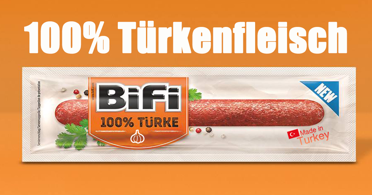 Halal Bifi aus 100% Türkenfleisch mit extra Knoblauch ...