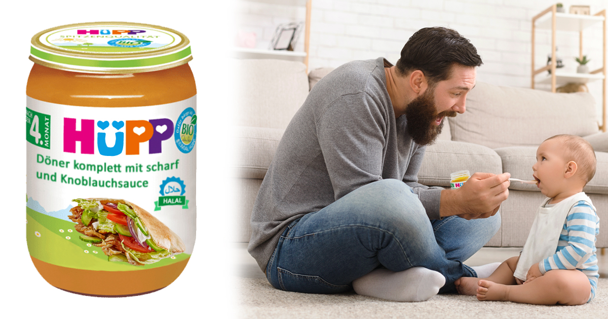 Noktara - HüPP Halal Babynahrung mit lecker Döner und Knoblauchsauce