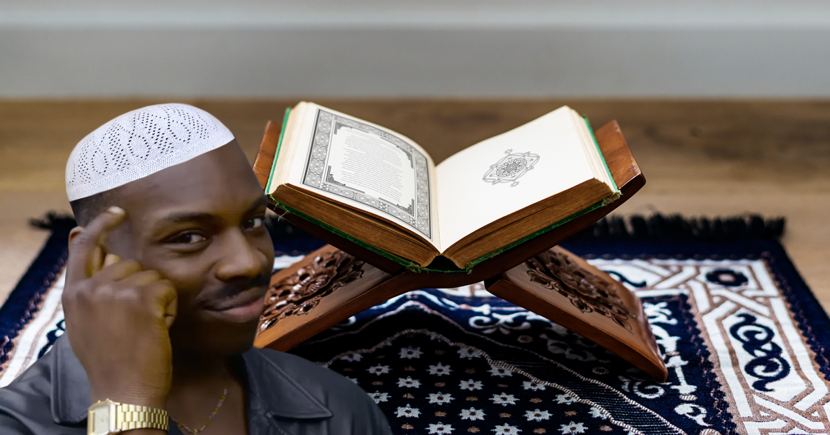 Noktara - Muslim lässt seinen Gebetsteppich liegen, damit Sheytan darauf betet