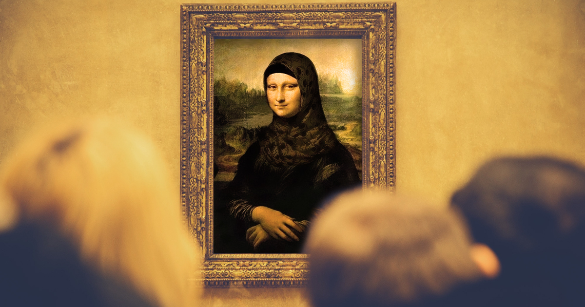 Muslimischer Milliardär kauft Mona Lisa und verpasst ihr ein Kopftuch