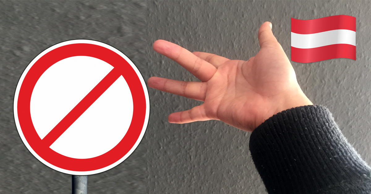 Noktara - Nach Wolfsgruß-Verbot - Weitere Handzeichen, die verboten werden - Umgedrehter Mittelfinger