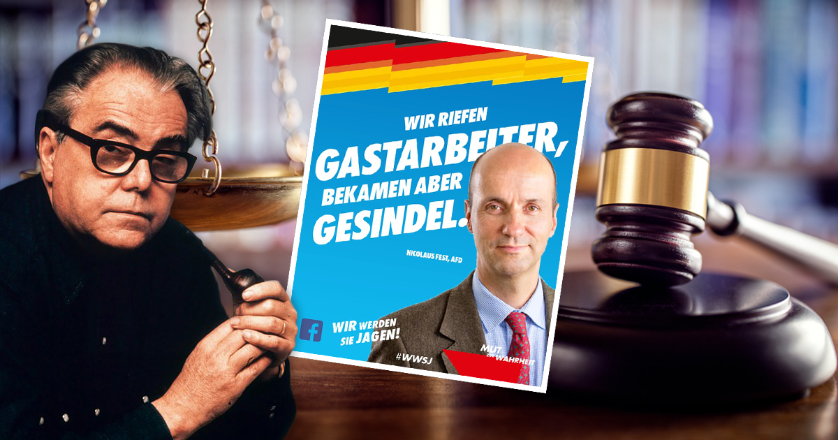 Noktara - Nachfahren von Max Frisch verklagen AfD wegen Gesindel-Zitat