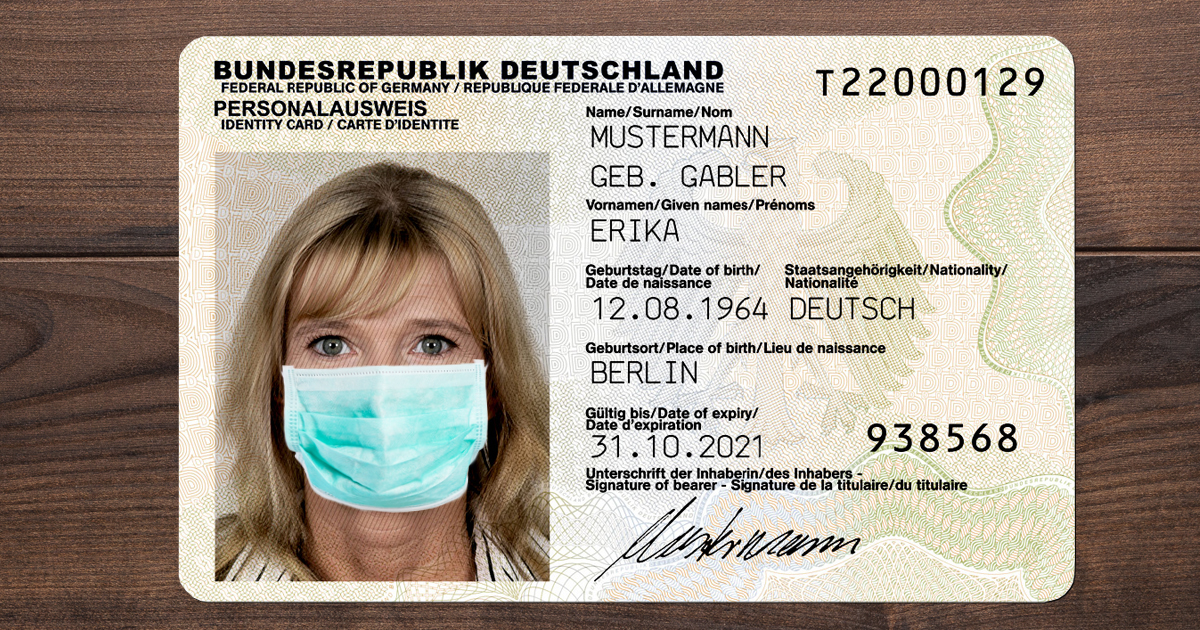 Personalausweis fake deutscher ZCOPE