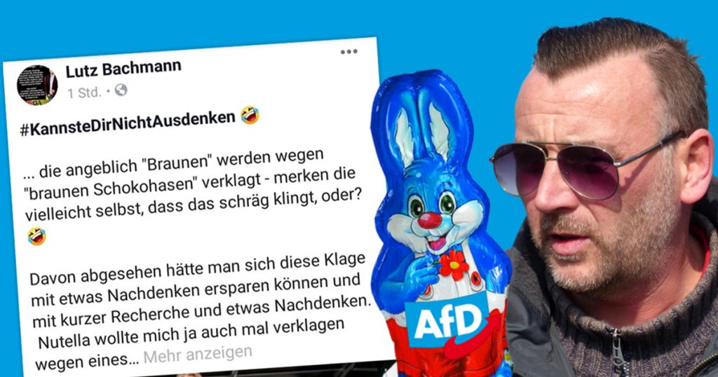 Noktara - Pegida-Gründer Lutz Bachmann schluckt schokoladige Oster-Satire