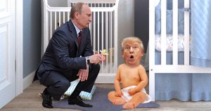 Noktara - Putin beruhigt Trump-Baby mit einem Schnuller