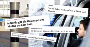 Noktara - Satire von Realität eingeholt- Berlin verhängt Maskenpflicht im Auto