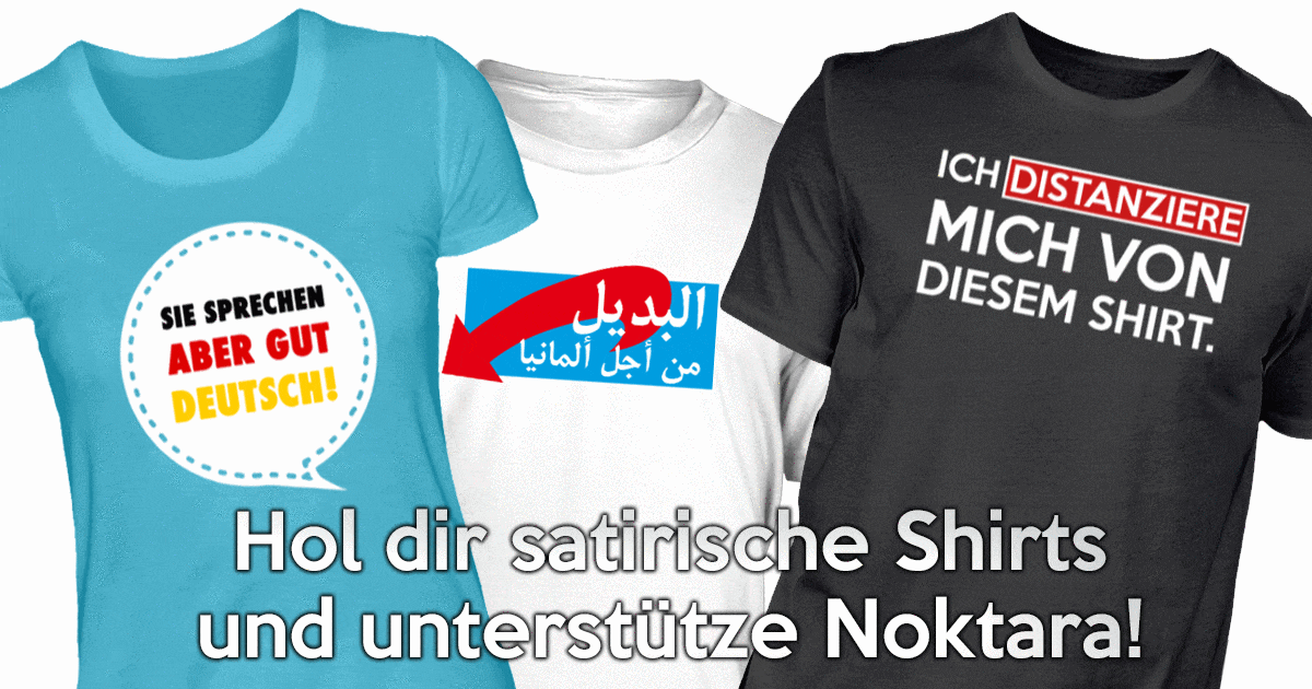 The official Noktara shop with satirical shirts and more!