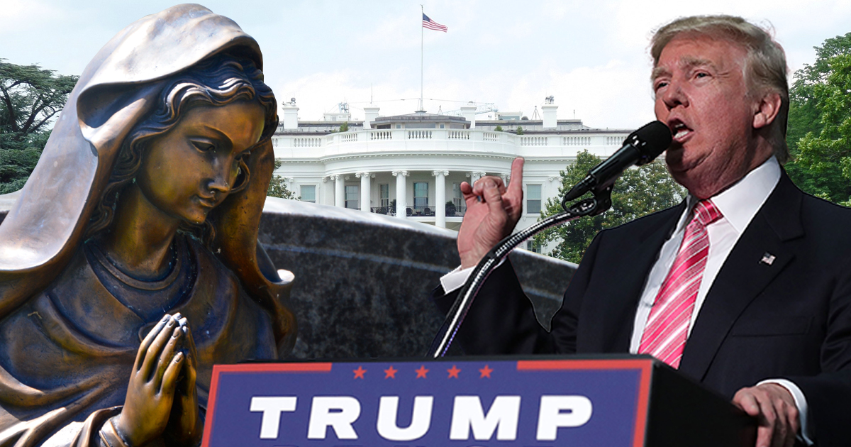 Trump fordert Kopftuchverbot für Jungfrau Maria