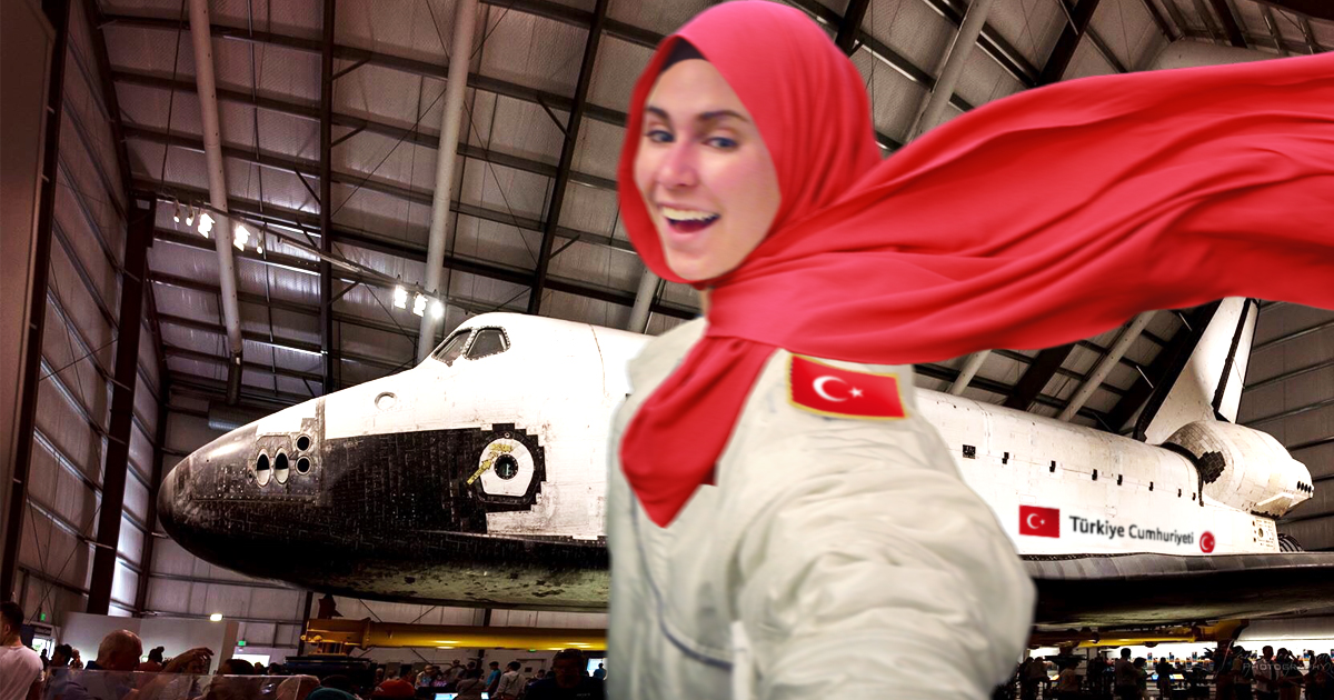 Noktara - Türkei schießt erste Frau mit Kopftuch auf den Mond