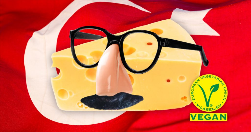 Noktara - Veganer Käse- 7 Wege, um das türkische Verkaufsverbot zu umgehen - Falscher Bart mit Siegel