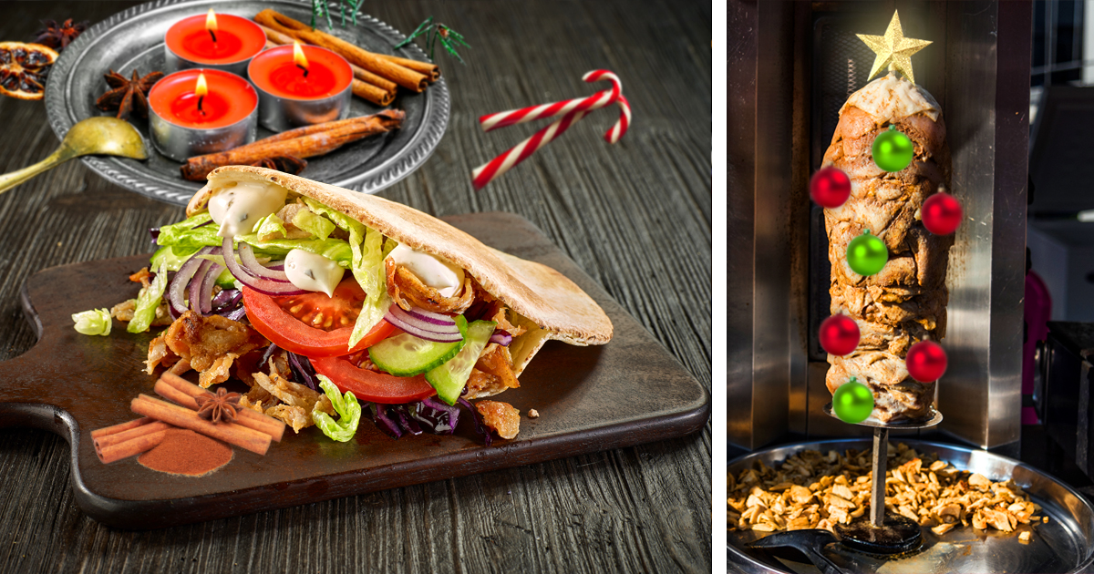 Noktara - Weihnachtsdöner- Türkischer Imbiss verkauft festlichen Zimt-Kebab
