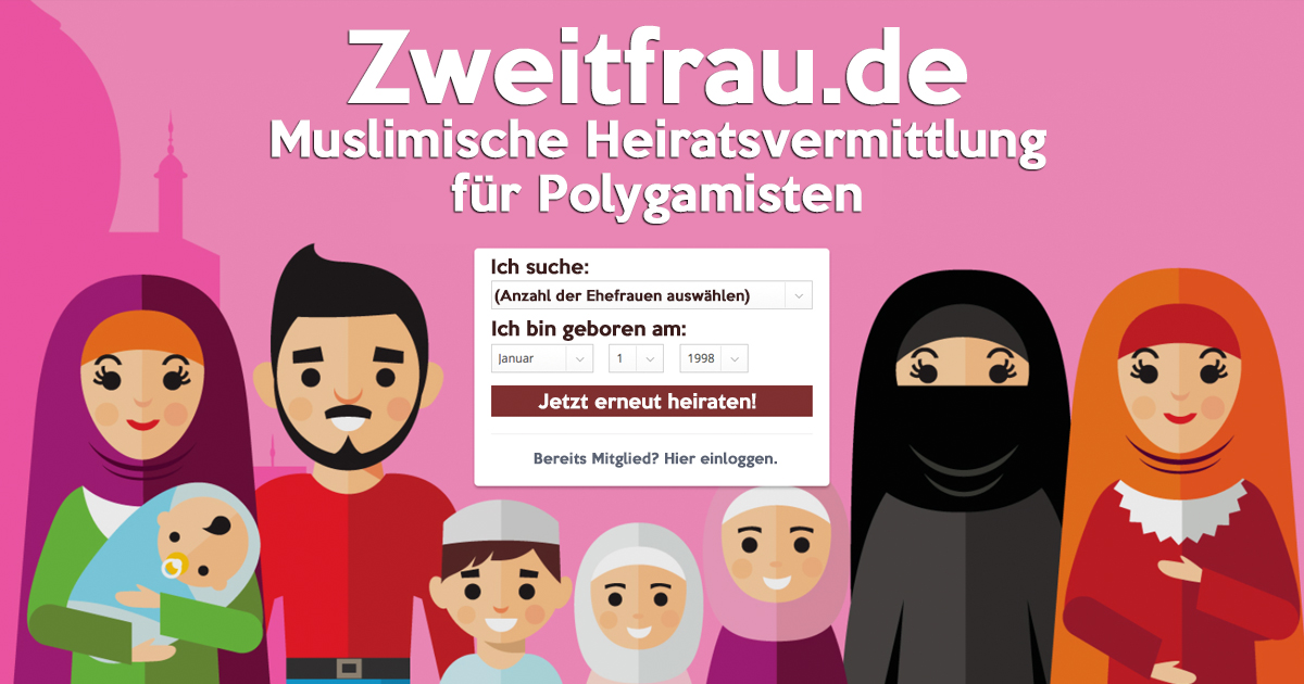 Zweitfrau.de - Heiratsvermittlung für Muslime