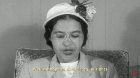 "Nun ja, wir hoffen Gleichberechtigung zu erreichen." - Rosa Parks